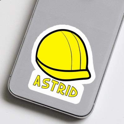 Casque de chantier Autocollant Astrid Notebook Image