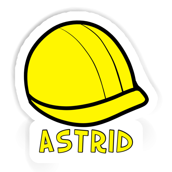 Casque de chantier Autocollant Astrid Image