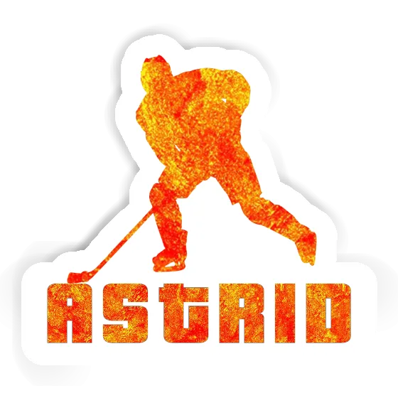 Astrid Sticker Hockey Player Gift package Image