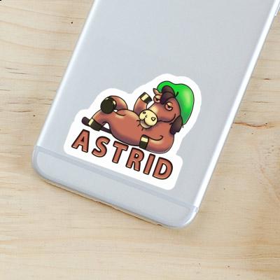 Astrid Sticker Lying horse Laptop Image