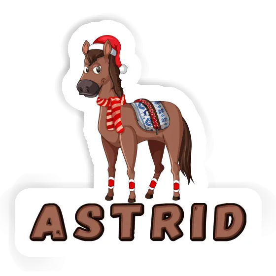 Astrid Sticker Christmas Horse Gift package Image