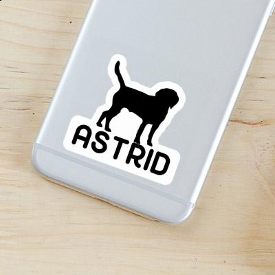 Sticker Astrid Hund Laptop Image