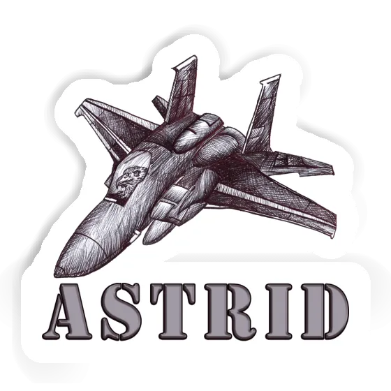 Sticker Airplane Astrid Gift package Image