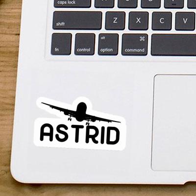 Sticker Airplane Astrid Gift package Image