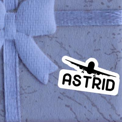 Sticker Airplane Astrid Gift package Image