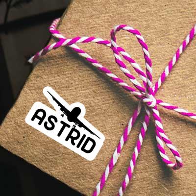 Sticker Airplane Astrid Notebook Image