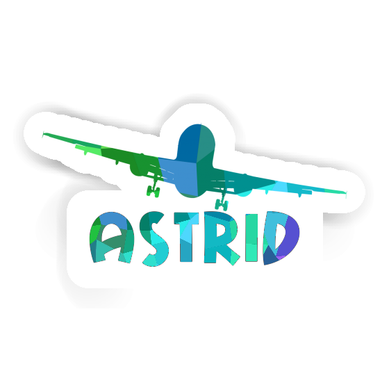 Astrid Sticker Flugzeug Laptop Image