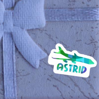 Aufkleber Astrid Jumbo-Jet Image