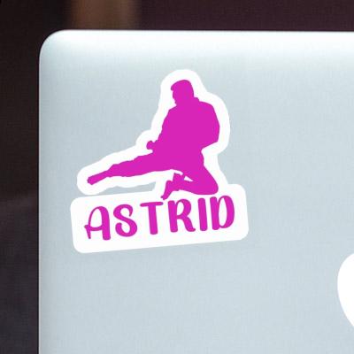 Astrid Sticker Karateka Notebook Image