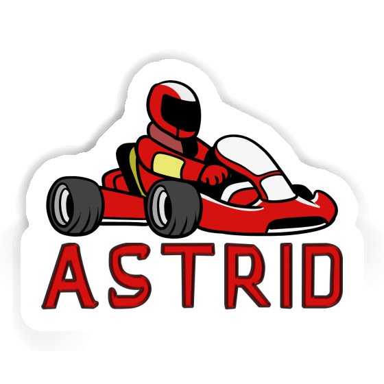 Sticker Kartfahrer Astrid Laptop Image