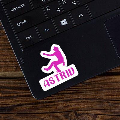 Astrid Sticker Kletterer Notebook Image