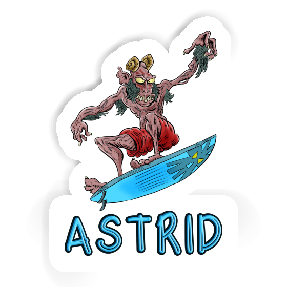 Sticker Surfer Astrid Notebook Image