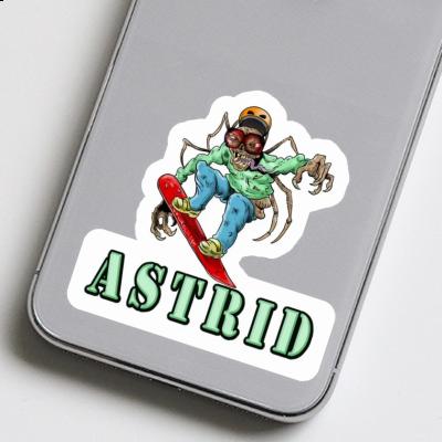 Astrid Sticker Snowboarder Image