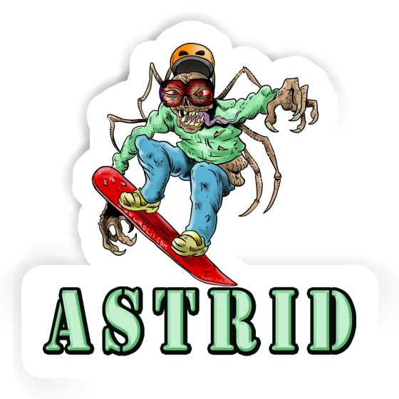 Astrid Sticker Snowboarder Gift package Image