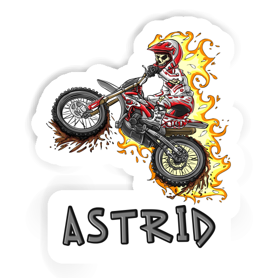 Sticker Astrid Motocrosser Notebook Image