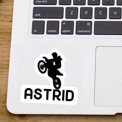 Astrid Sticker Motocross Rider Image