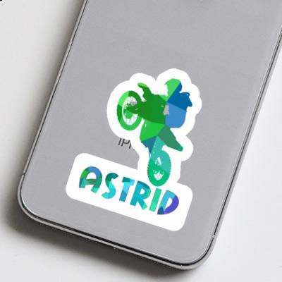 Astrid Sticker Motocross Rider Notebook Image