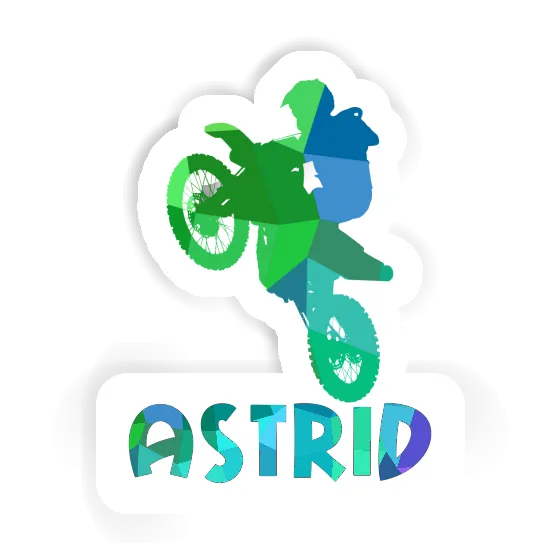 Astrid Sticker Motocross Rider Laptop Image