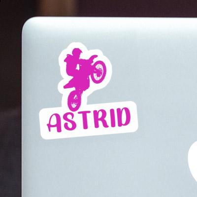 Astrid Sticker Motocross Rider Laptop Image