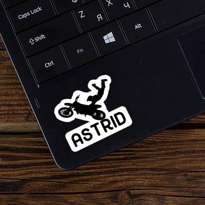 Aufkleber Motocross-Fahrer Astrid Laptop Image