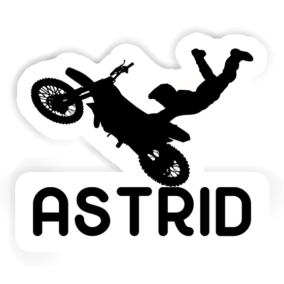 Aufkleber Motocross-Fahrer Astrid Notebook Image