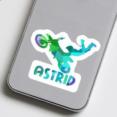 Motocross Rider Sticker Astrid Image