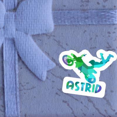 Motocross Rider Sticker Astrid Laptop Image