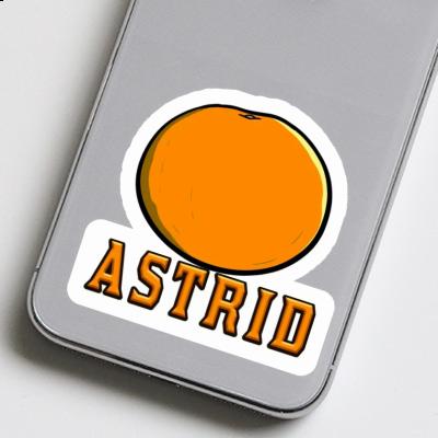 Sticker Orange Astrid Gift package Image