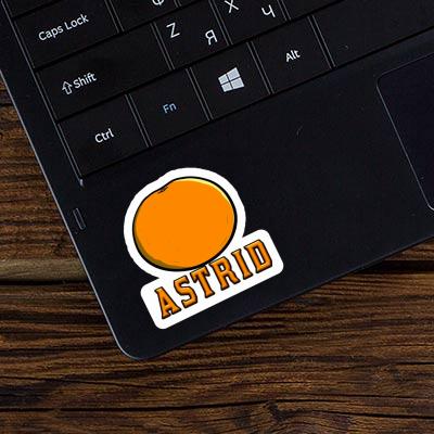 Astrid Sticker Orange Laptop Image