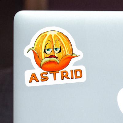 Sticker Orange Astrid Laptop Image