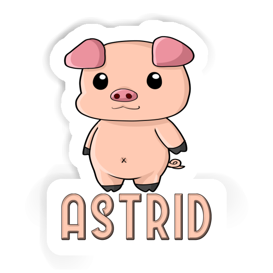 Astrid Sticker Piggy Laptop Image