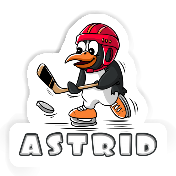 Sticker Eishockey-Pinguin Astrid Notebook Image