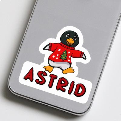 Astrid Sticker Christmas Penguin Gift package Image