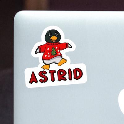 Sticker Astrid Weihnachtspinguin Notebook Image