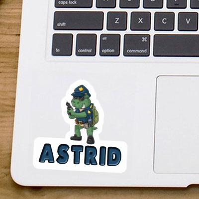 Officer Sticker Astrid Laptop Image