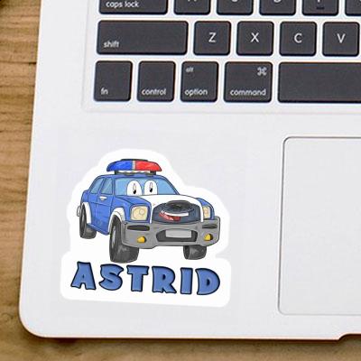 Sticker Police Car Astrid Notebook Image