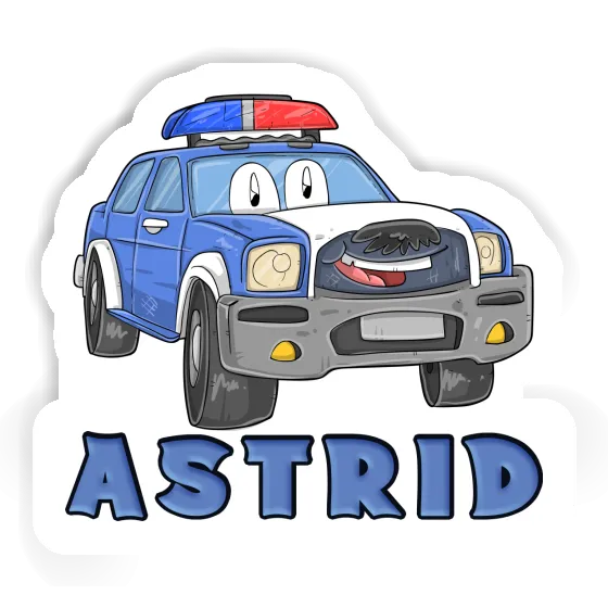 Sticker Police Car Astrid Laptop Image