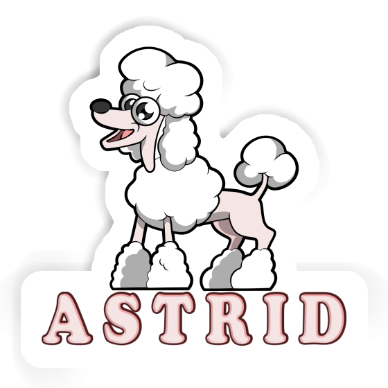 Astrid Sticker Poodle Notebook Image