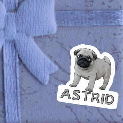 Sticker Astrid Mops Gift package Image