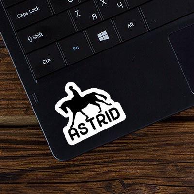 Horse Rider Sticker Astrid Laptop Image