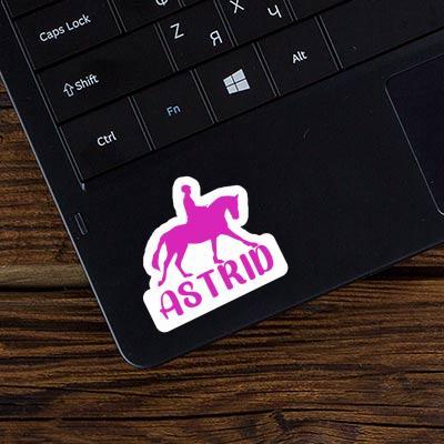 Sticker Astrid Horse Rider Laptop Image