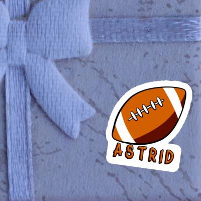 Sticker Astrid Rugby Ball Notebook Image