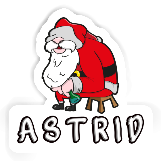 Sticker Astrid Weihnachtsmann Laptop Image