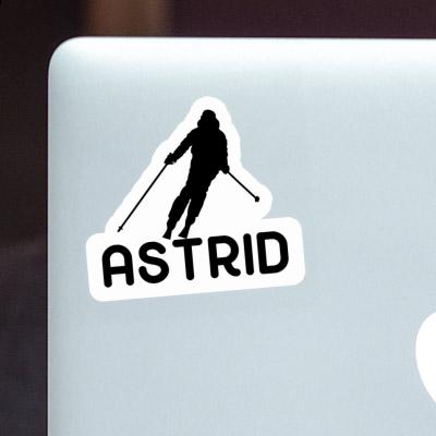 Sticker Astrid Skier Gift package Image