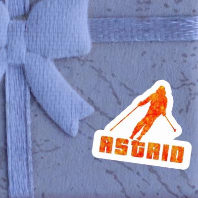 Skier Sticker Astrid Notebook Image