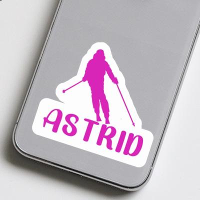 Astrid Sticker Skier Gift package Image