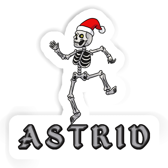 Astrid Sticker Christmas Skeleton Laptop Image