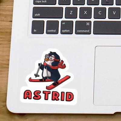 Sticker Astrid Skier Gift package Image