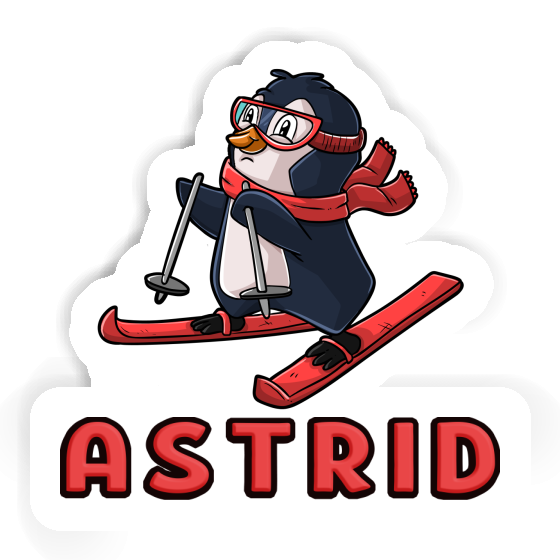 Sticker Astrid Skier Notebook Image