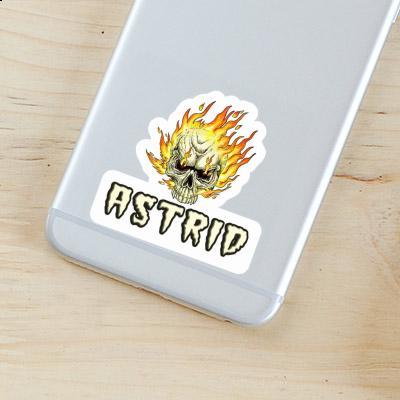 Sticker Astrid Skull Notebook Image